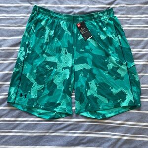 Under Armour Teal Patterned Athletic Shorts